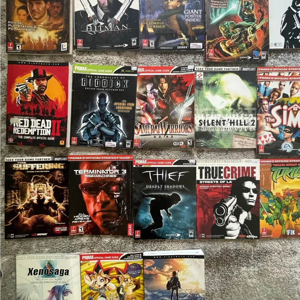 Strategy Guides Let me know which ones you want a separate listing for